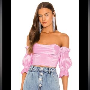 Lovers and friends Tyra bustier pink barbie top
